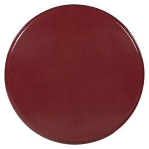 Safavieh Lollita Round Concrete Coffee Table With High Gloss Finish - Modern Elegance For Your Living Space Red Cast Gfrc Concrete ,High Gloss Finish Sfv2623c-2bx