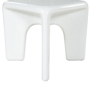 Mayalin Square High Gloss Accent Table — Compact 22" Gfrc Concrete Side Table For Modern Spaces
