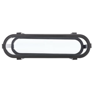 Safavieh TYRESE Console Table - Elegant Black Metal & Clear Glass Design for Modern Living Spaces & Entryways SFV3006A