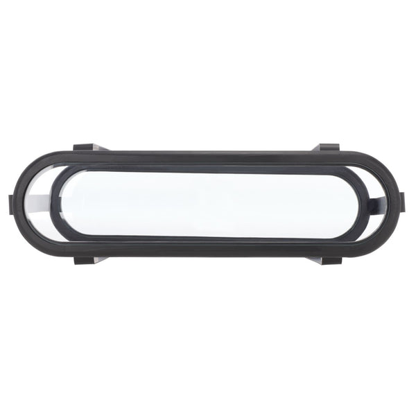 Safavieh TYRESE Console Table - Elegant Black Metal & Clear Glass Design for Modern Living Spaces & Entryways SFV3006A
