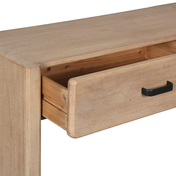 Safavieh Wynnrosa 2 Drawer Wood Console Table - Elegant Design With Dual Storage Drawers For Home Decor Natural 1% Metal,34% Cork Veneer,36% Wood,29% Manufactured Wood Sfv3007a