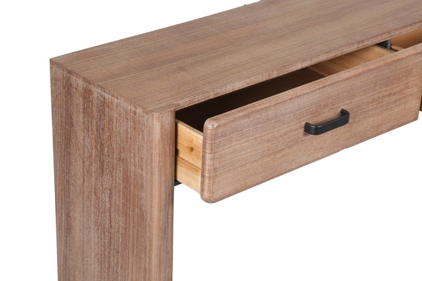 Safavieh Wynnrosa 2 Drawer Wood Console Table - Elegant Design With Dual Storage Drawers For Home Decor Walnut 1% Metal,34% Cork Veneer,36% Wood,29% Manufactured Wood Sfv3007b