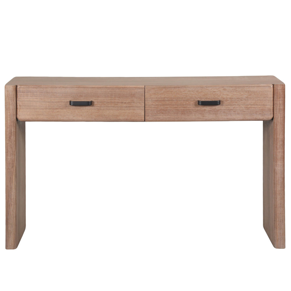 Safavieh Wynnrosa 2 Drawer Wood Console Table - Elegant Design With Dual Storage Drawers For Home Decor Walnut 1% Metal,34% Cork Veneer,36% Wood,29% Manufactured Wood Sfv3007b