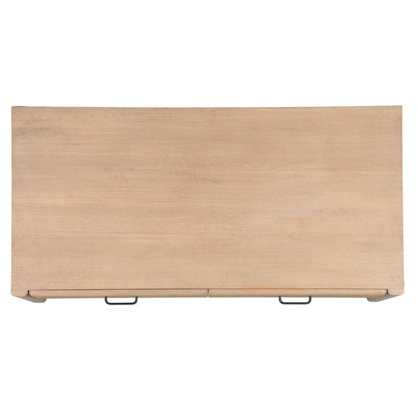 Safavieh Wynnrosa 2 Drawer Wood Coffee Table - Elegant Centerpiece For Stylish Living Spaces And Versatile Use Natural 1% Metal,35% Cork Veneer,38% Wood,26% Manufactured Wood Sfv3008a