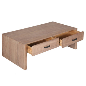 Safavieh Wynnrosa 2 Drawer Wood Coffee Table - Elegant Centerpiece For Stylish Living Spaces And Versatile Use Walnut 1% Metal,35% Cork Veneer,38% Wood,26% Manufactured Wood Sfv3008b