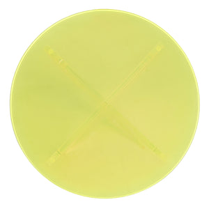 Safavieh Edwards Acrylic Accent Table Neon Yellow Acrylic, Acrylic Sfv3108C