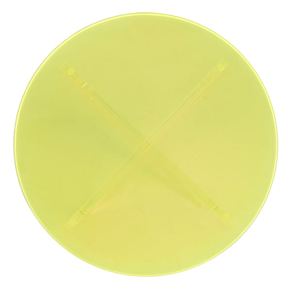 Safavieh Edwards Acrylic Accent Table Neon Yellow Acrylic, Acrylic Sfv3108C