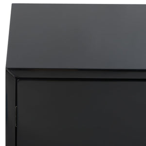 Safavieh Lucian 3-drawer Side Table In Black And Brass – Elegant Accent Piece For Modern Interiors Black ,Brass  Sfv3559a