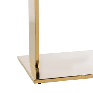 Safavieh MARS Chic Acrylic Drink Table - Clear Top & Gold Frame - Modern Minimalist Accent for Any Space SFV3563A
