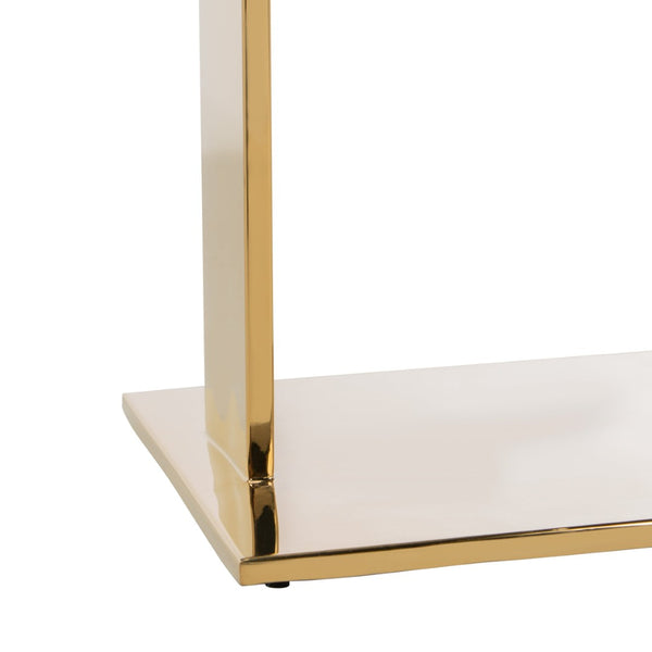 Safavieh MARS Chic Acrylic Drink Table - Clear Top & Gold Frame - Modern Minimalist Accent for Any Space SFV3563A