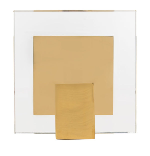 Safavieh MARS Chic Acrylic Drink Table - Clear Top & Gold Frame - Modern Minimalist Accent for Any Space SFV3563A