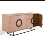 Safavieh Iggy Modern Sideboard XII23 Oak / Brass Wood / Metal SFV3586A