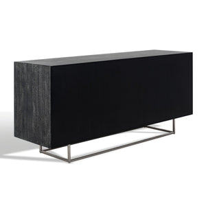 Safavieh Iggy Modern Sideboard XII23 Black Cerused Oak / Nickel Wood / Metal SFV3586B