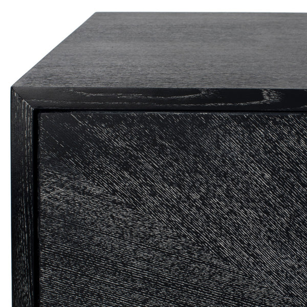 Safavieh Iggy Modern Sideboard XII23 Black Cerused Oak / Nickel Wood / Metal SFV3586B