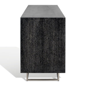Safavieh Iggy Modern Sideboard XII23 Black Cerused Oak / Nickel Wood / Metal SFV3586B
