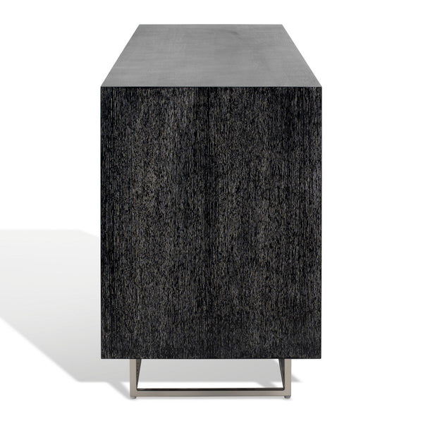 Safavieh Iggy Modern Sideboard XII23 Black Cerused Oak / Nickel Wood / Metal SFV3586B