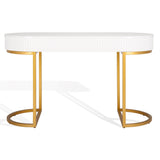 Safavieh Estella Modern Desk White / Gold Wood / Metal SFV3587A-2BX