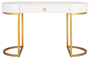 Safavieh Estella Modern Desk White / Gold Wood / Metal SFV3587A-2BX