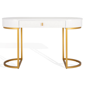 Safavieh Estella Modern Desk White / Gold Wood / Metal SFV3587A-2BX