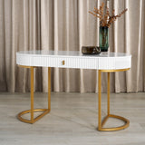 Safavieh Estella Modern Desk White / Gold Wood / Metal SFV3587A-2BX