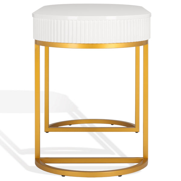 Safavieh Estella Modern Desk White / Gold Wood / Metal SFV3587A-2BX