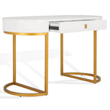 Safavieh Estella Modern Desk White / Gold Wood / Metal SFV3587A-2BX