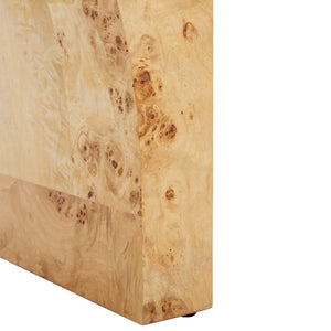 Safavieh KATELYNN Burled Mappa Console Table - Elegant Modern Design with Striking Arch for Stylish Display Natural SFV3590A