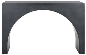 Safavieh KATELYNN Burled Mappa Console Table - Elegant Modern Design with Striking Arch for Stylish Display Grey SFV3590B