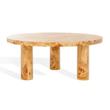 Safavieh Everbella Burled Mappa Coffee Table Natural Veneer / Mdf / Pvc SFV3591A