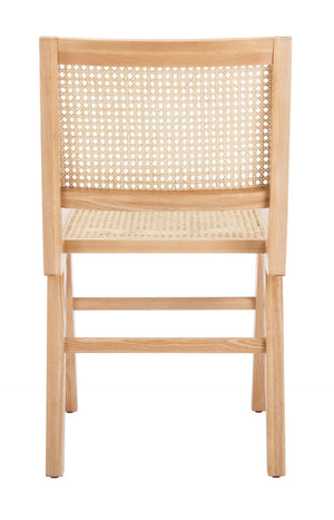 Safavieh HATTIE French Cane Dining Chair - Timeless Charm with Ergonomic Comfort for Elegant Dining Spaces Natural SFV4101B-SET2