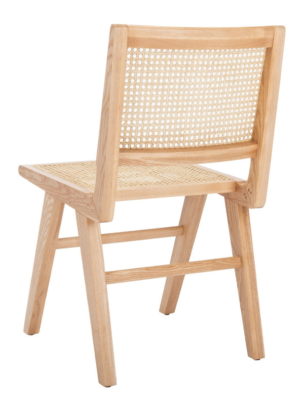 Safavieh HATTIE French Cane Dining Chair - Timeless Charm with Ergonomic Comfort for Elegant Dining Spaces Natural SFV4101B-SET2