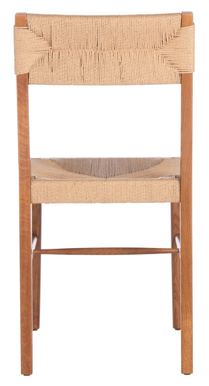 Safavieh CODY RATTAN DINING CHAIR - Modern Rustic Design with Comfort and Style for Elegant Dining Spaces Natural SFV4104B-SET2