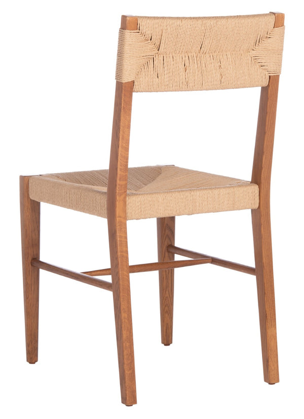Safavieh CODY RATTAN DINING CHAIR - Modern Rustic Design with Comfort and Style for Elegant Dining Spaces Natural SFV4104B-SET2