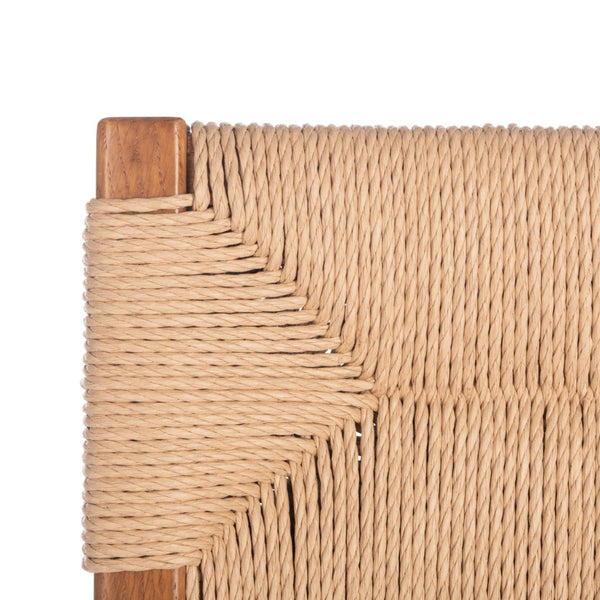 Safavieh CODY RATTAN DINING CHAIR - Modern Rustic Design with Comfort and Style for Elegant Dining Spaces Natural SFV4104B-SET2