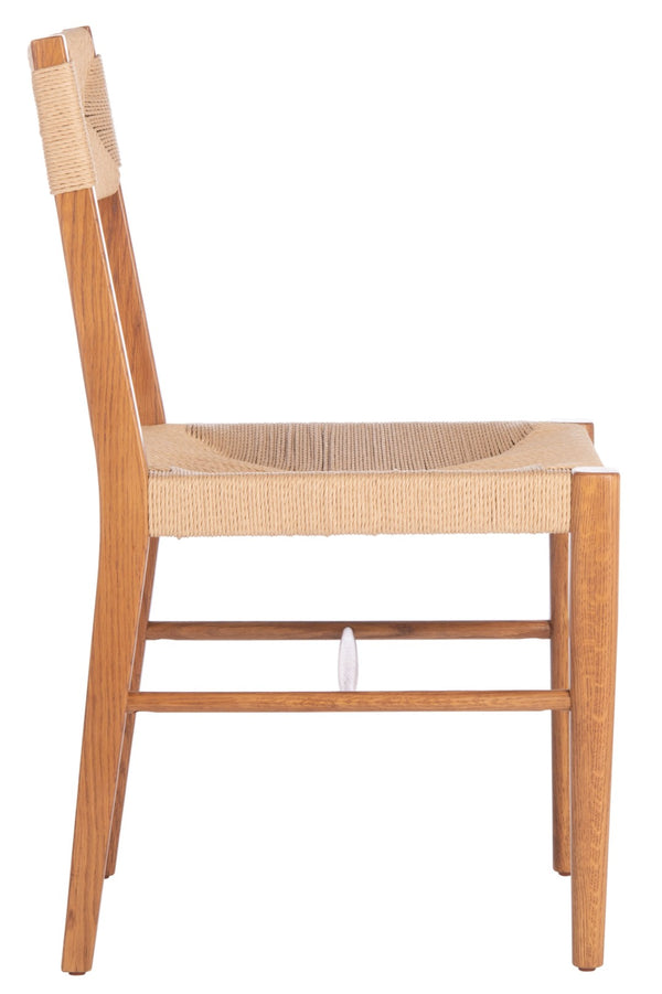 Safavieh CODY RATTAN DINING CHAIR - Modern Rustic Design with Comfort and Style for Elegant Dining Spaces Natural SFV4104B-SET2