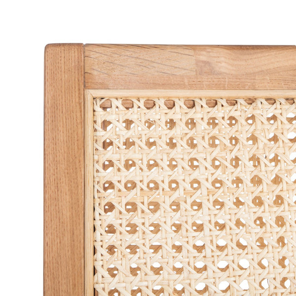Safavieh MALIK RATTAN DINING CHAIR - Stylish Comfort with Handwoven Accents for Modern Dining Spaces Natural SFV4105B