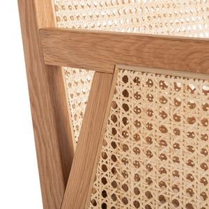 Safavieh MALIK RATTAN DINING CHAIR - Stylish Comfort with Handwoven Accents for Modern Dining Spaces Natural SFV4105B