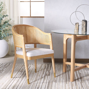 Safavieh ROGUE RATTAN DINING CHAIR - Elevate Your Space with Contemporary Style and Timeless Comfort Design Natural SFV4106B