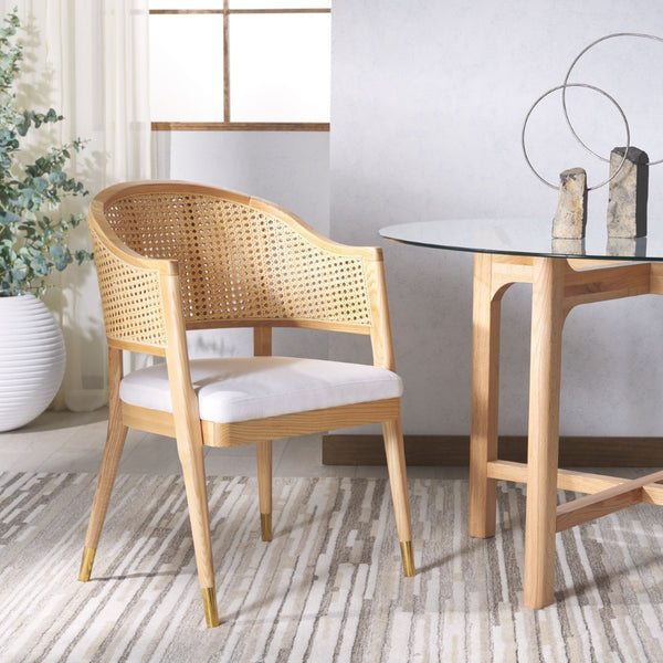 Safavieh ROGUE RATTAN DINING CHAIR - Elevate Your Space with Contemporary Style and Timeless Comfort Design Natural SFV4106B