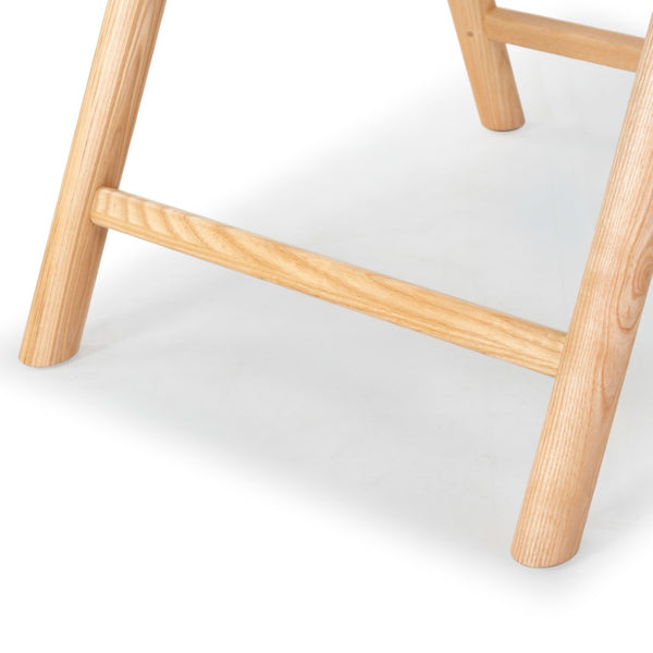 Safavieh Shaylie Upholstered Seat Folding Dining Chair Natural / White SFV4117B-SET2