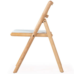 Safavieh Shaylie Upholstered Seat Folding Dining Chair Natural / White SFV4117B-SET2