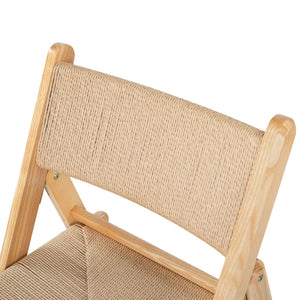 Safavieh Shaylie Paper Cord Folding Dining Chair Natural SFV4118B-SET2
