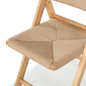 Safavieh Shaylie Paper Cord Folding Dining Chair Natural SFV4118B-SET2