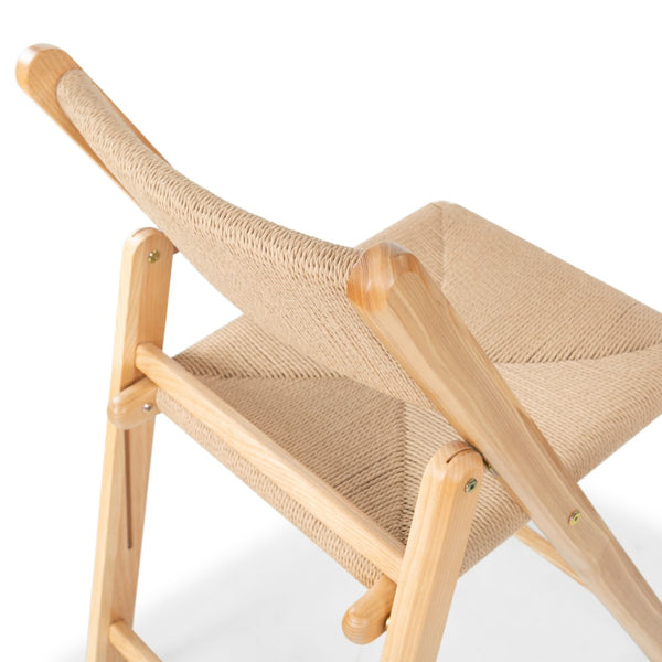 Safavieh Shaylie Paper Cord Folding Dining Chair Natural SFV4118B-SET2