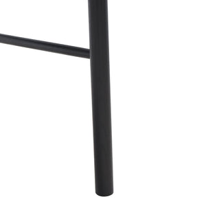 Safavieh ANNMARIE RATTAN BACK DINING CHAIR - Timeless Design with Solid Ash Frame for Effortless Style & Comfort Black / Natural SFV4129A-SET2
