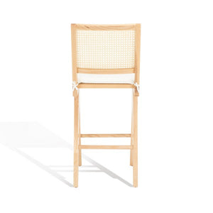 Safavieh Colette Rattan Barstool Natural Wood / Rattan / Fabric SFV4134B