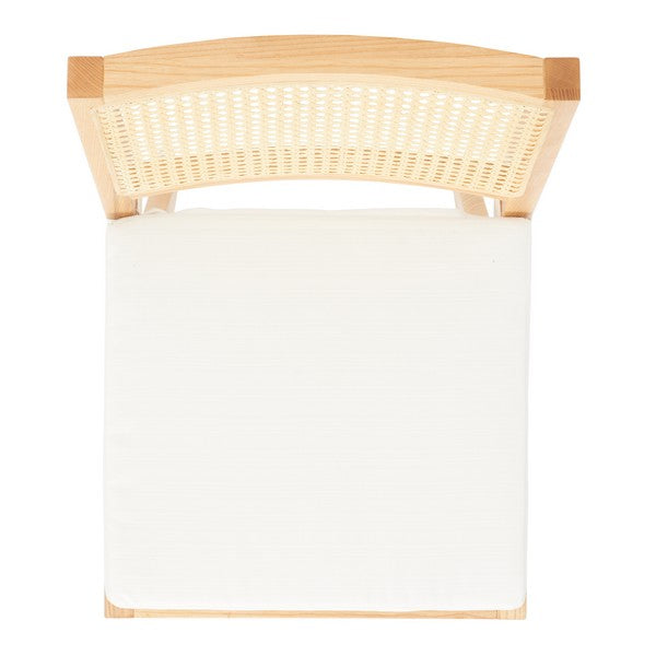 Safavieh Colette Rattan Barstool Natural Wood / Rattan / Fabric SFV4134B