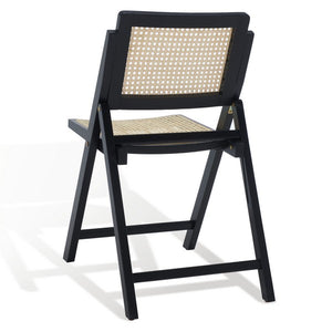 Desiree Folding Dining Chairs - Stylish Rattan Mesh Design for Indoor & Outdoor Dining Convenience