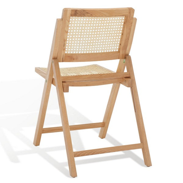 Desiree Folding Dining Chairs - Stylish Rattan Mesh Design for Indoor & Outdoor Dining Convenience