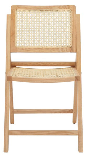 Desiree Folding Dining Chairs - Stylish Rattan Mesh Design for Indoor & Outdoor Dining Convenience